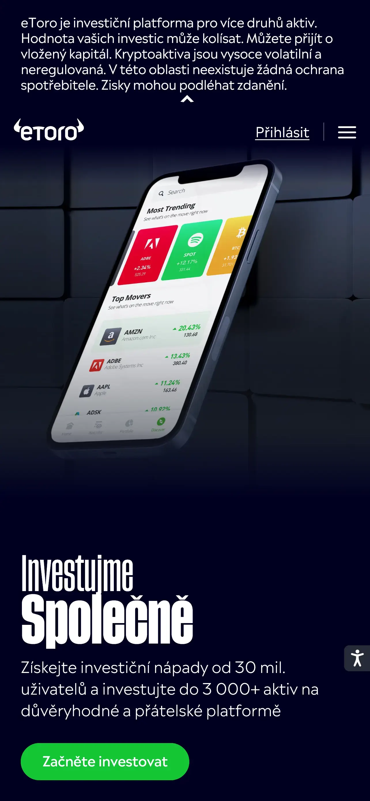 Ilustrace k tématu eToro recenze